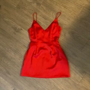 Chic Red Short Dress